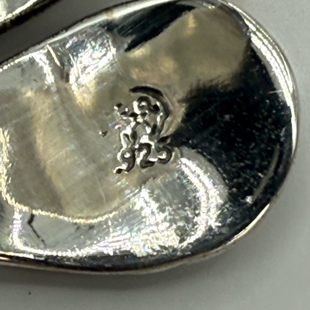 Navajo Sterling Silver Feather Wrap Ring by Etta Berim Twin Turquoise Cabochons - Picture 14 of 14